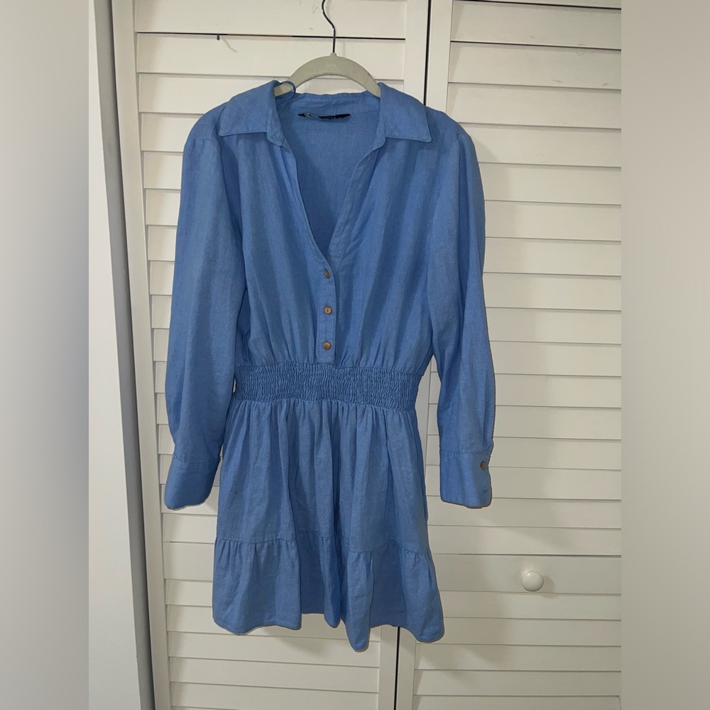 Zara blue dress